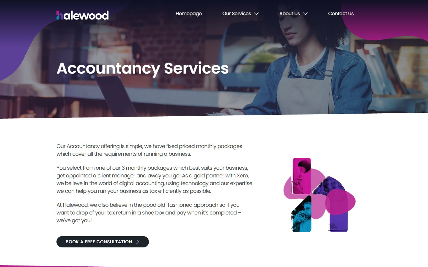 The Halewood Group - Accountancy Services (1/3) (desktop)