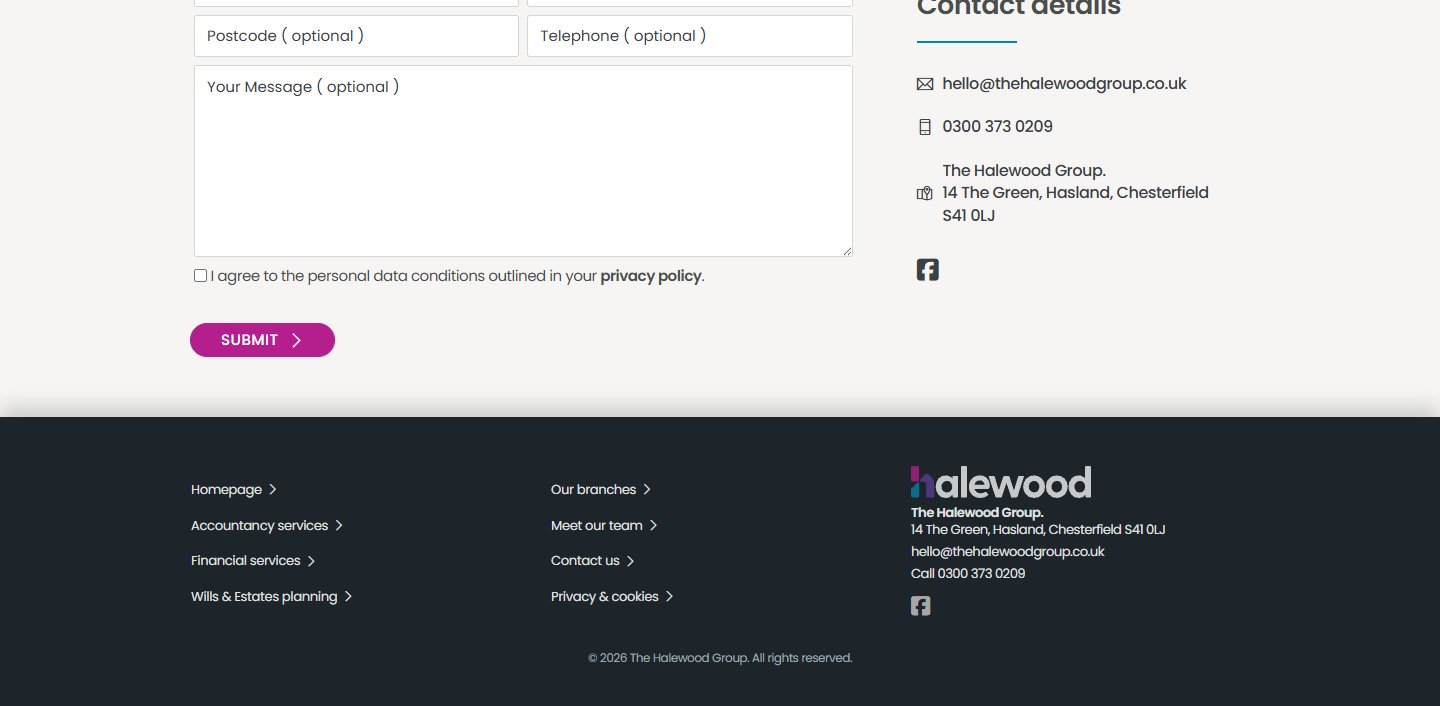 The Halewood Group - Contact (2/2) (desktop)
