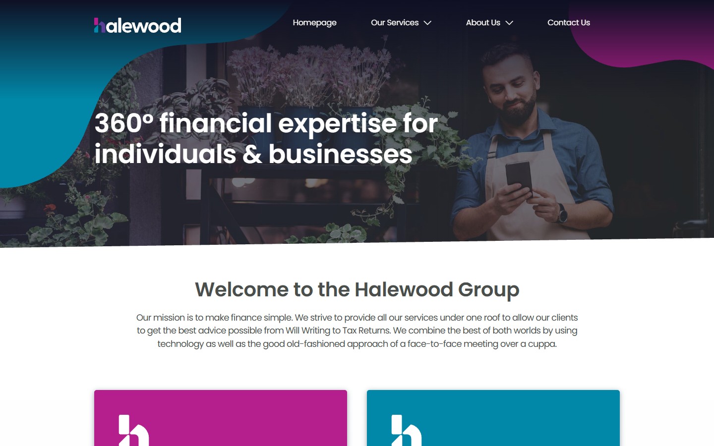 The Halewood Group website - homepage