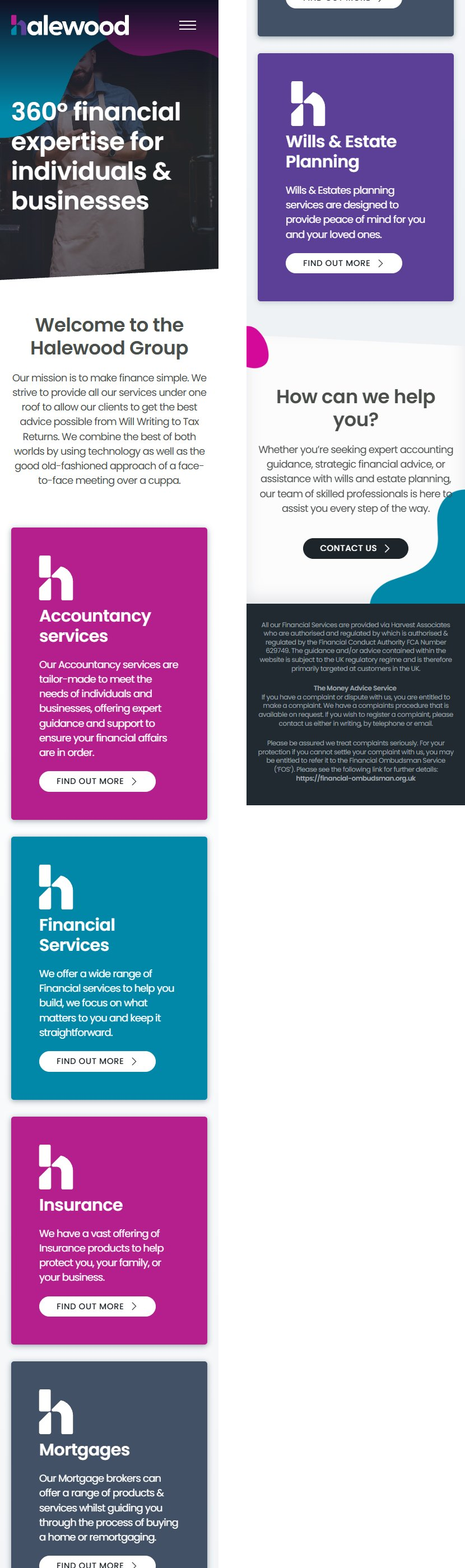 The Halewood Group - Homepage (mobile)