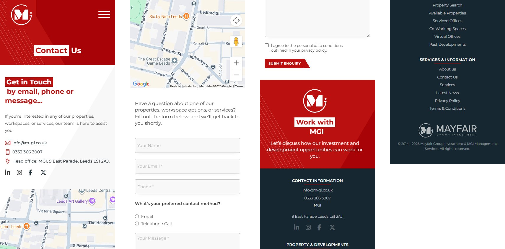 Mayfair Group Investment - Contact (mobile)