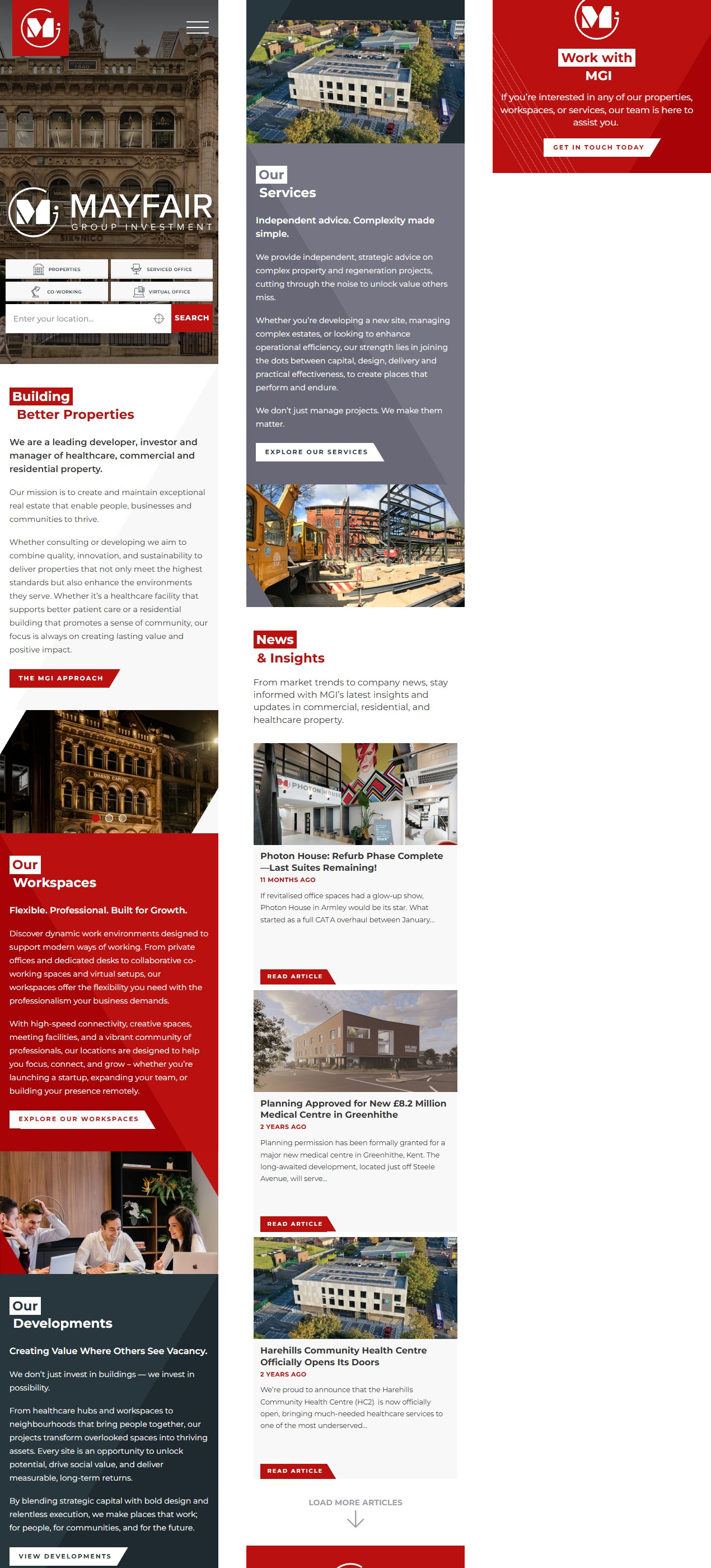Mayfair Group Investment - Homepage (mobile)