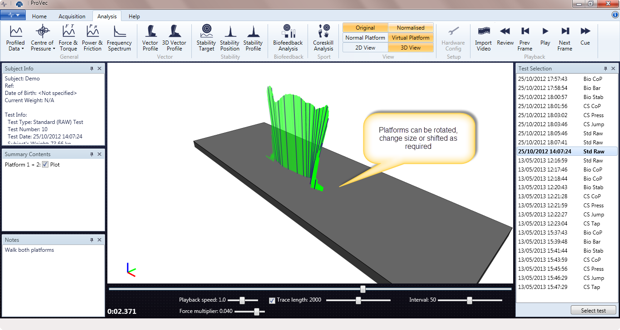 Rotated 3D virtual vector display - drag to rotate, zoom or pan