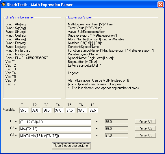 Sharktooth calculated fields view
