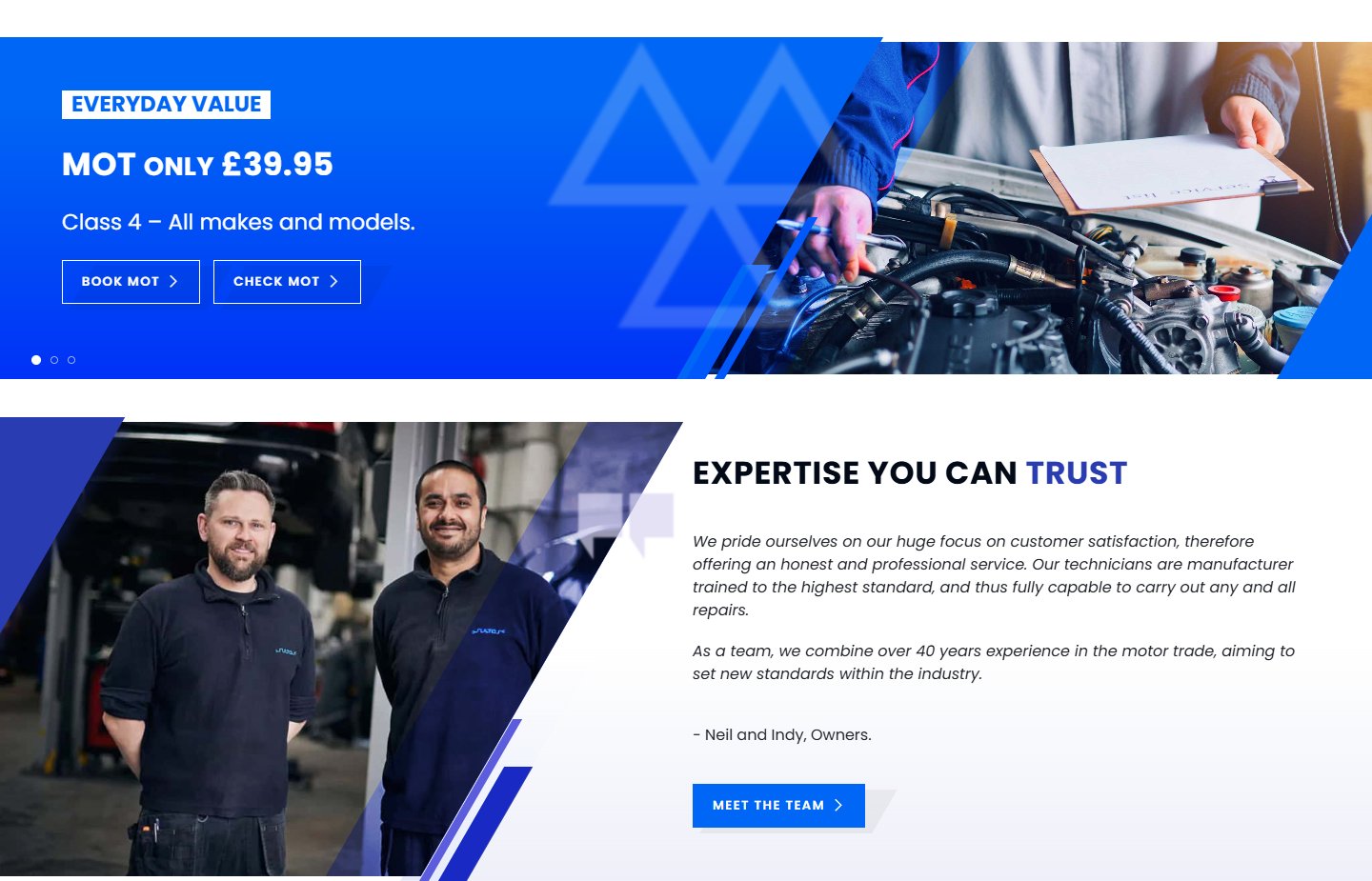 Sultas Auto Specialists - Homepage (3/4) (desktop)